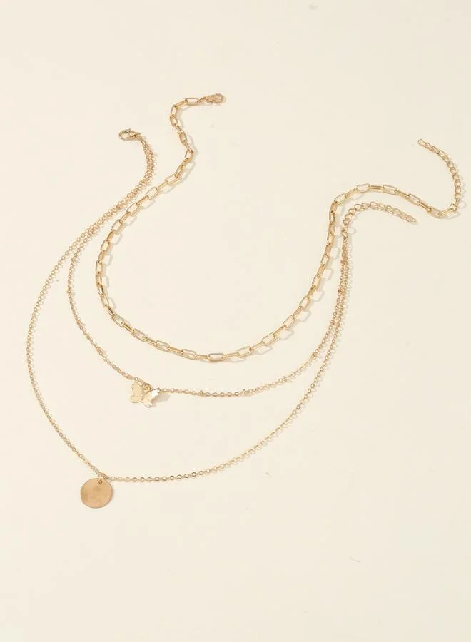 Take Two  Pack of 2 - Gold Layered Necklace for Women | Best Price UAE